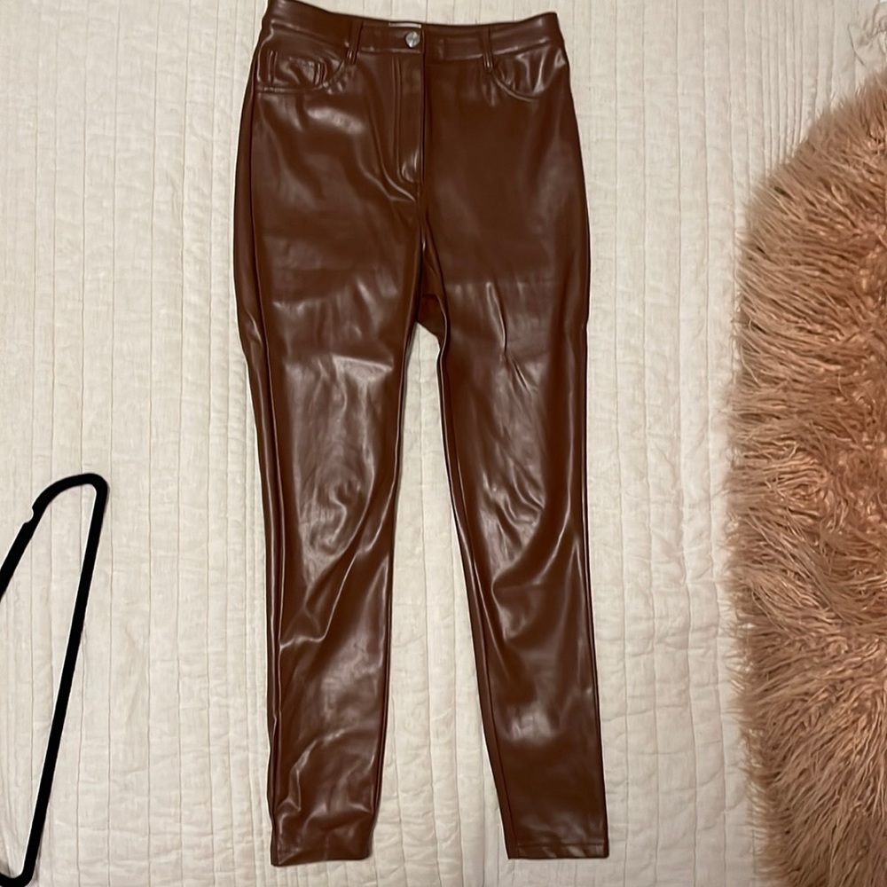 Aritzia skinny leather pants